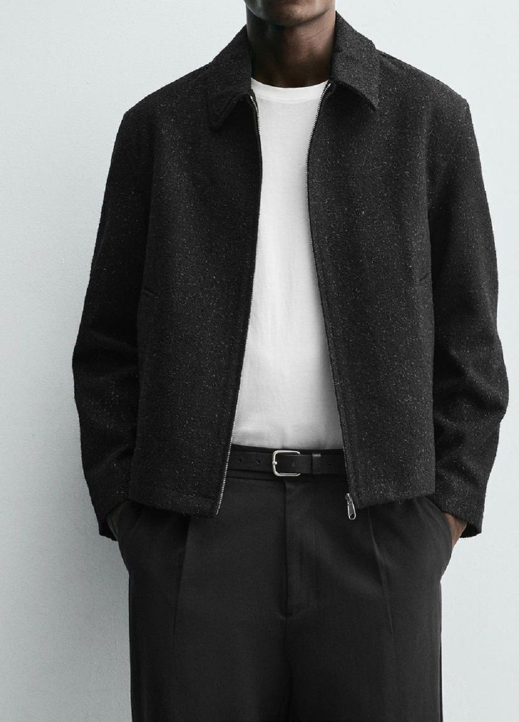 Чорна демісезонна куртка Zara