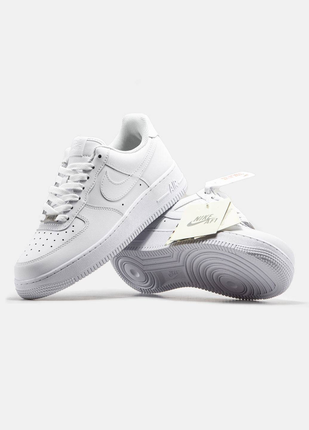 Кросівки жіночі і чоловічі Nike Air Force 1 '07 Premium white | Найк Аір Форс 1 Преміум білі No Brand білі демісезони (315683656)