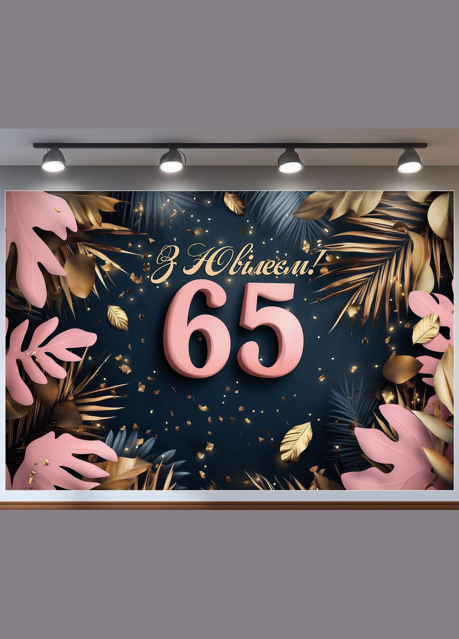Баннер для фотозоны "С Днем рождения" | 2.4×1.6 м | Праздничный фон №42352 Vinylpex (360979649)