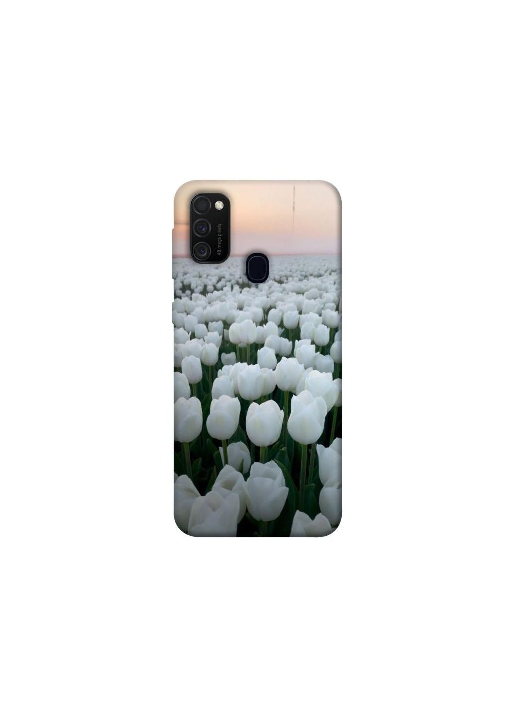 Чехол на Samsung Galaxy M21 Flowers v1 Frontalka (355332264)