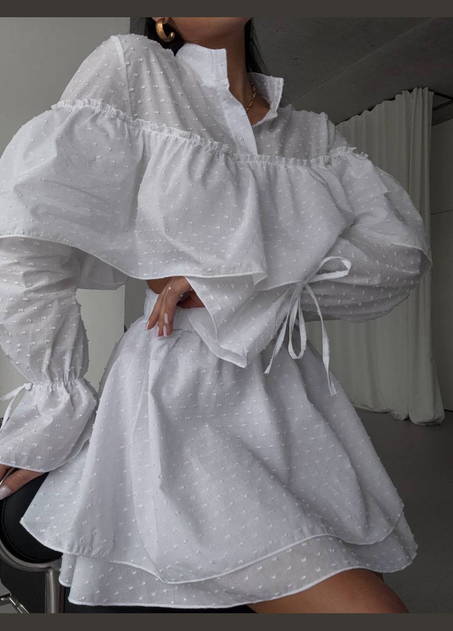 Жіночий костюм спідниця і сорочка з прошви No Brand С1512-280 (338437017)