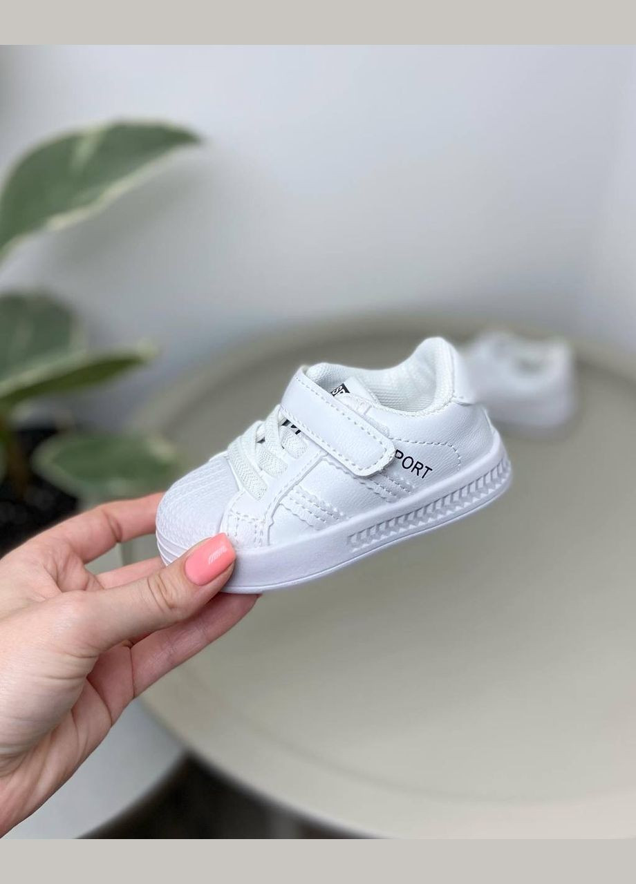 Білі дитячі кросівки білі 999 No Brand