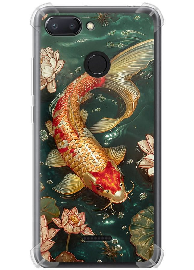 Силіконовий протиударний с посиленими кутами чохол 'Мелодія Лотоса' для Endorphone Xiaomi Redmi 6 (291127116)