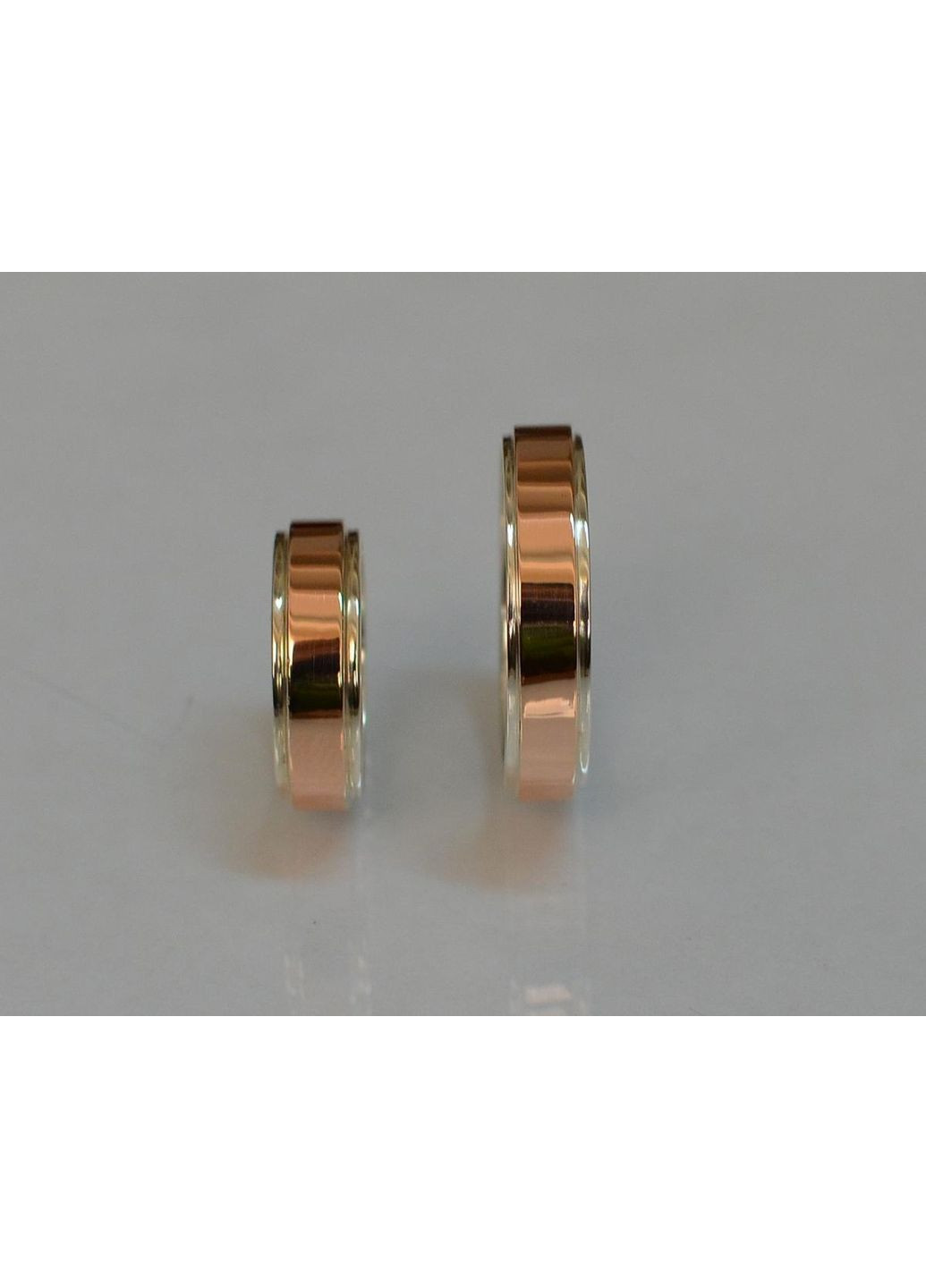 Срібна обручка з золотими пластинами Silver Style (367113177)