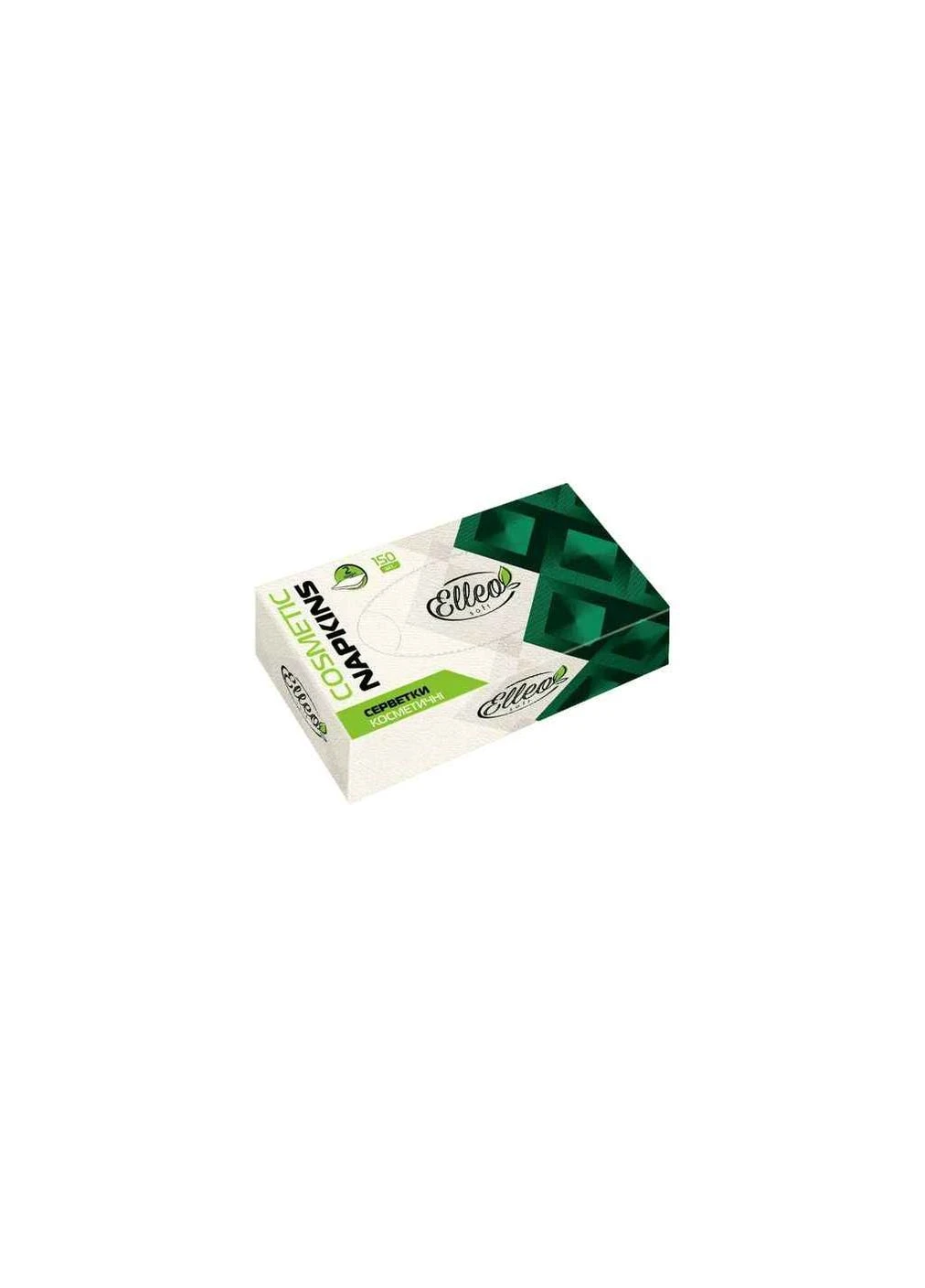 Серветки косметичні 150шт у коробці Elleo (400259185)
