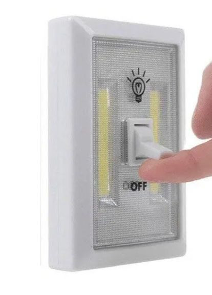 Светодиодный PL 601 COB светильник в виде выключателя на батарейках WD (370606731)