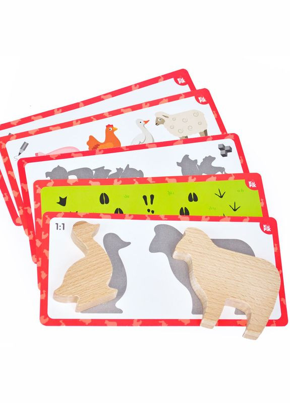 "На фермерському дворику", дерев'яний набір (145/900521) Igroteco (324423437)