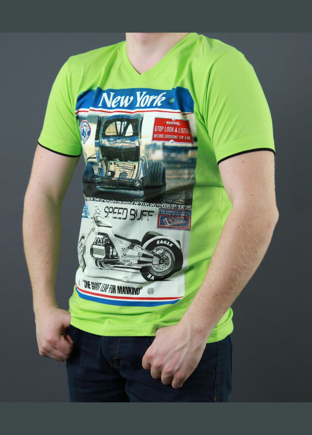 Салатова футболка чоловіча Bakhur