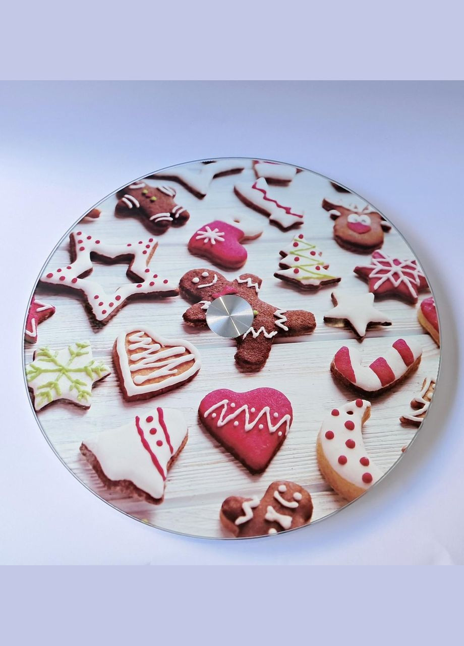 Підставка скляна обертова Різдвяна DN-18043SS 32 см Dynasty (316605750)