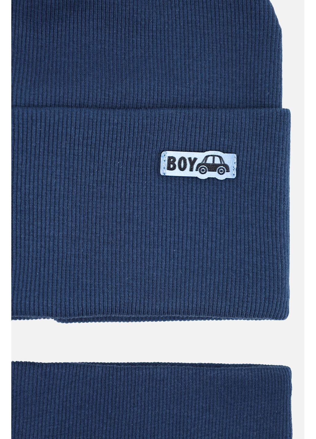 Шапка + шарф для хлопчика колір темно-синій ЦБ-00281906 Yuki (348838788)