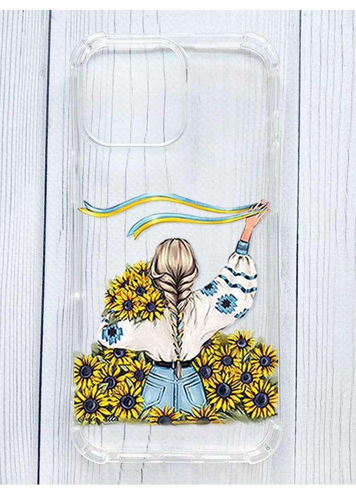 Чохол з потовщеними кутами на iPhone 16 Pro Max Дівчина зі стрічкою (принт 25) Creative (356123415)