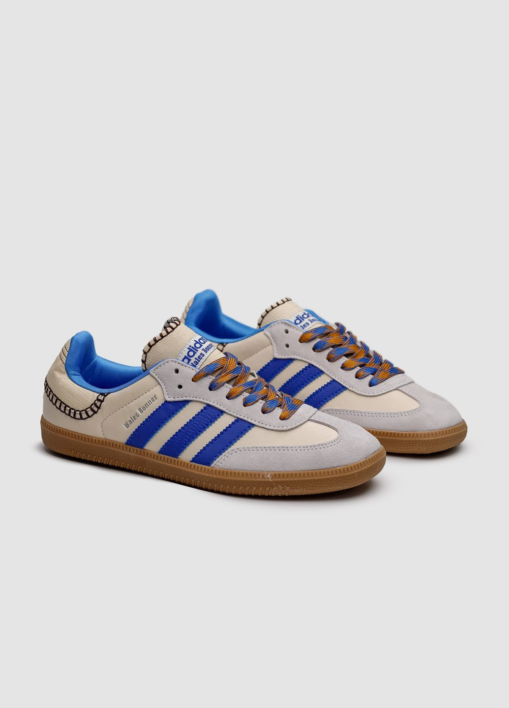Комбіновані Літні кросівки чоловічі adidas No Brand Wales Bonner x Samba Wonder Clay Royal Blue