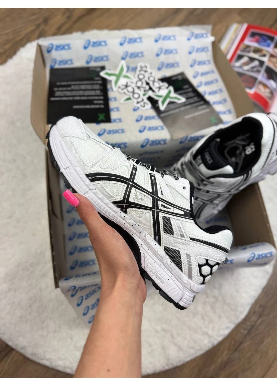 Білі літні кросівки asics gel kahana 8 white black асікс гель кахано 8 No Brand