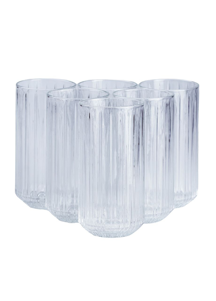 Набір склянок 6 штук 450 мл скляні прозорий HP517 (A-032453) TS Kitchen (341307502)