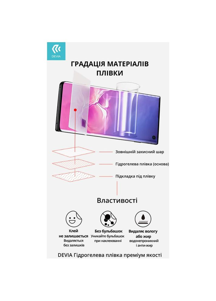 Захисна плівка гідрогелева для Realme 12 Pro (DV-RLM-12PFB) Devia (324446036)