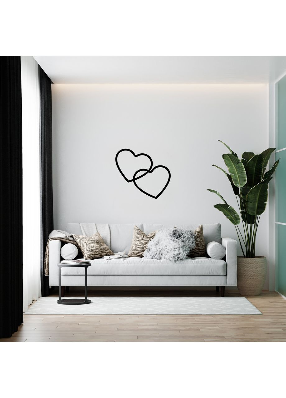 Деревянный декор на стену «Сердца» Ekostar (368307021)