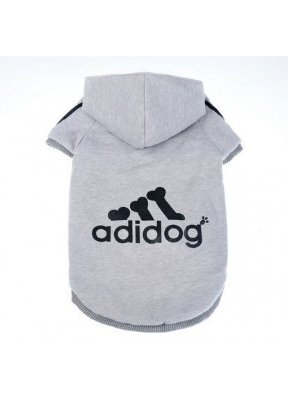 Кофта для котов и кошек Pet Style "Adidog" Серая XS No Brand - (323236315)