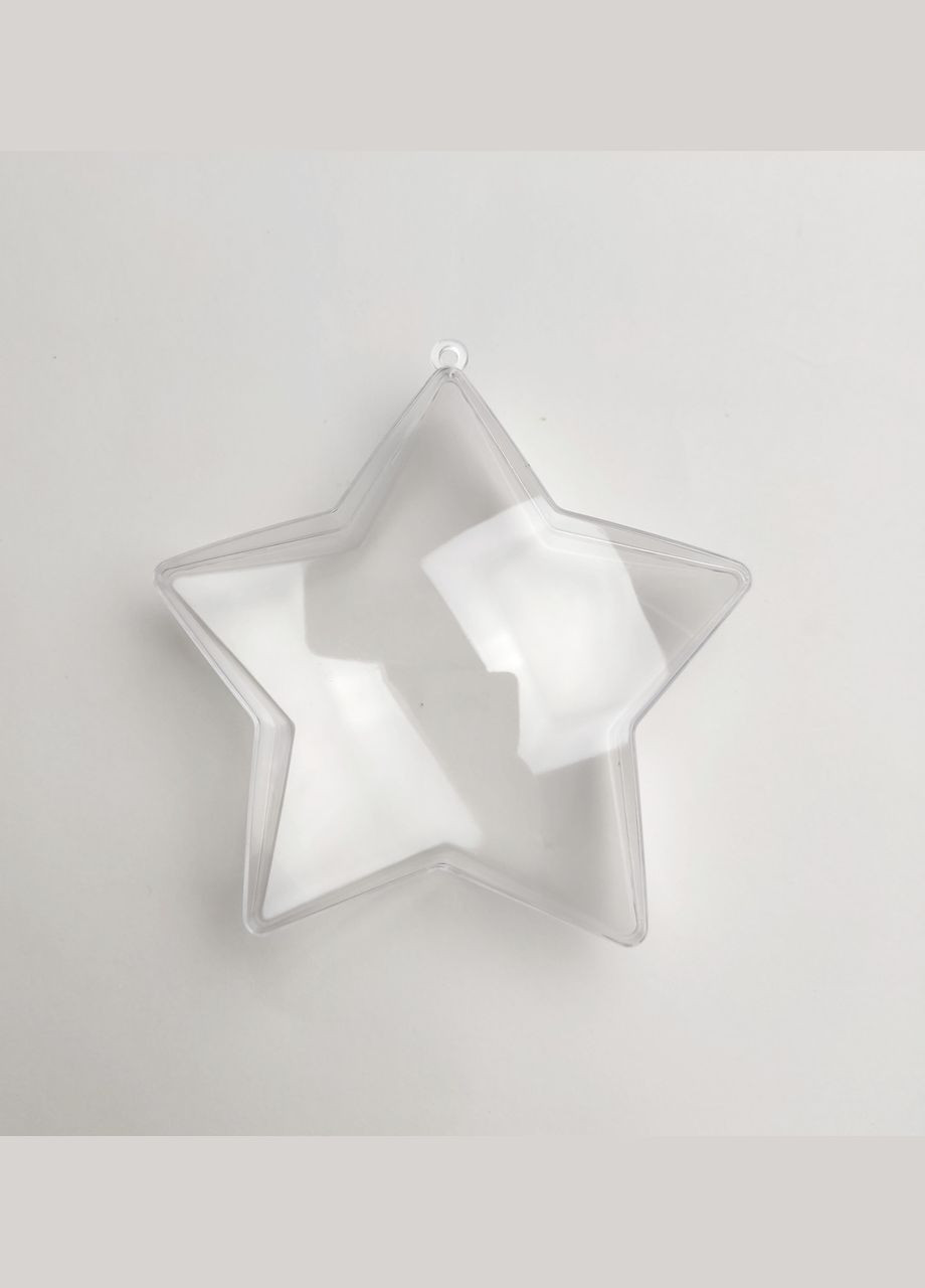 Основа для ялинкової іграшки Зірка підходить для різного наповнення Прозорий 11 см x 10,5 см SH25 Finding (316248352)