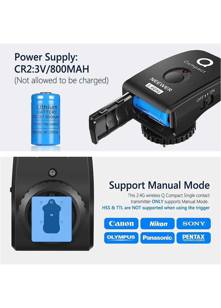 Neewer 2.4G Wireless Q Компактный одноконтактный передатчик, Amazon, Германия No Brand (400403739)