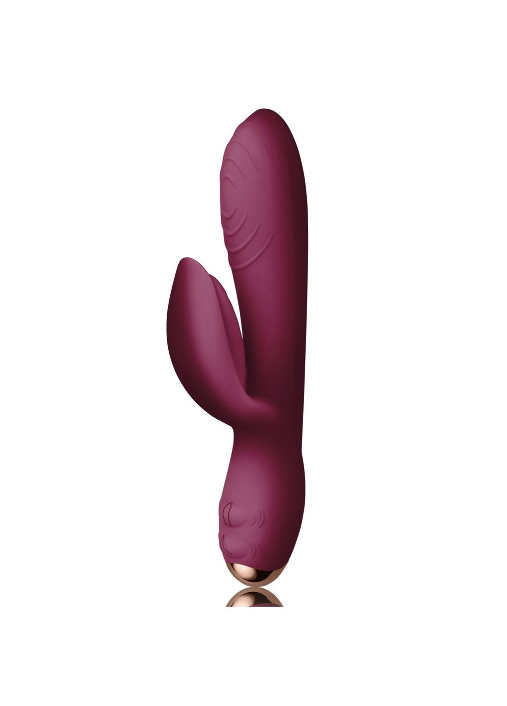 Вибратор-кролик Rocks Off Every Girl Burgundy, два мотора, разноцветная LED-подсветка, мощный Rocks-Off (296793828)