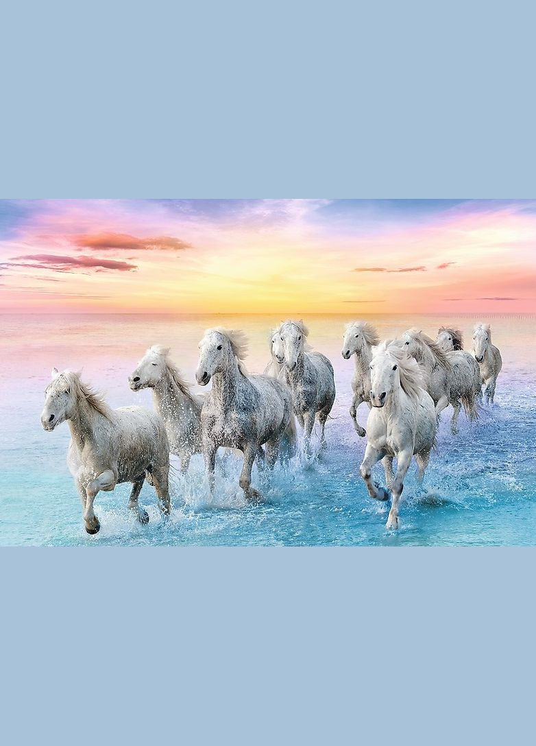 Пазли Білі коні в галопі (500 елм.) 37289 ( ) Trefl (328945611)