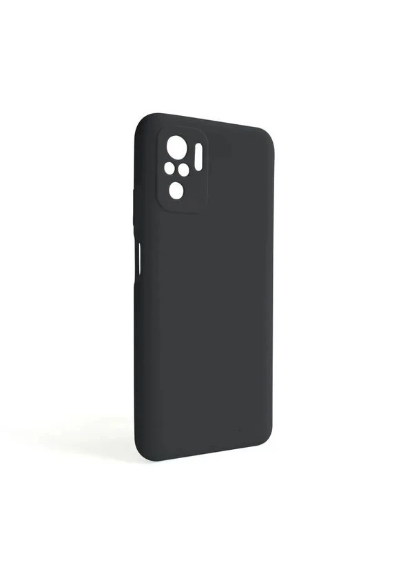 Силиконовый чехол для Xiaomi черный No Brand Redmi Note 10 4G (393452163)