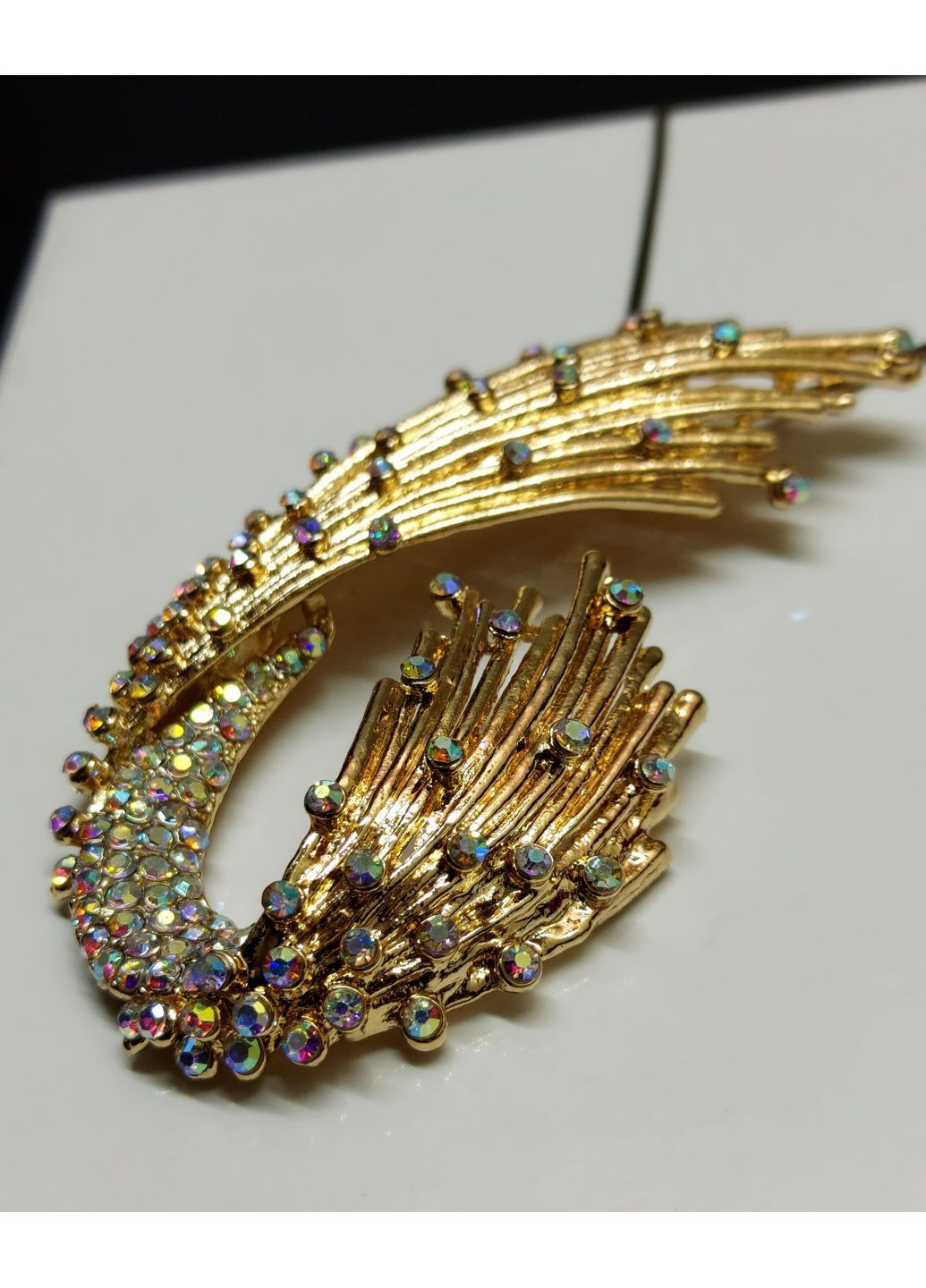 Кольє з кулоном з розсипом кольорових страз No Brand (361971473)