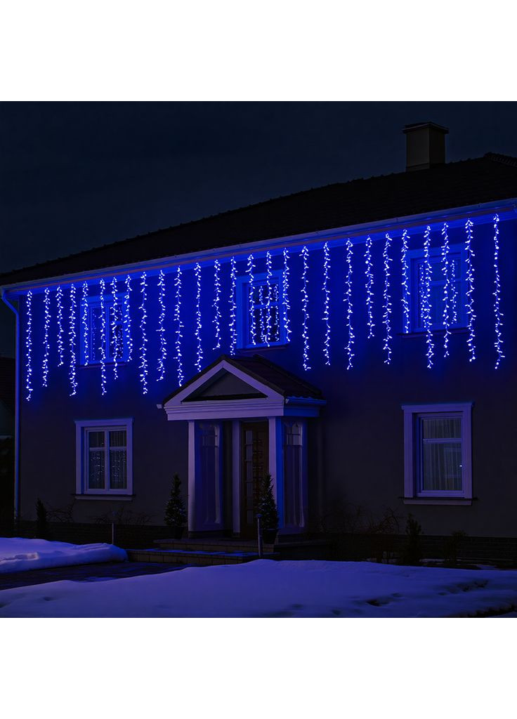 Уличная гирлянда Бахрома 36 м 600 LED белый провод Синий 36MWBL Garlando (365544238)