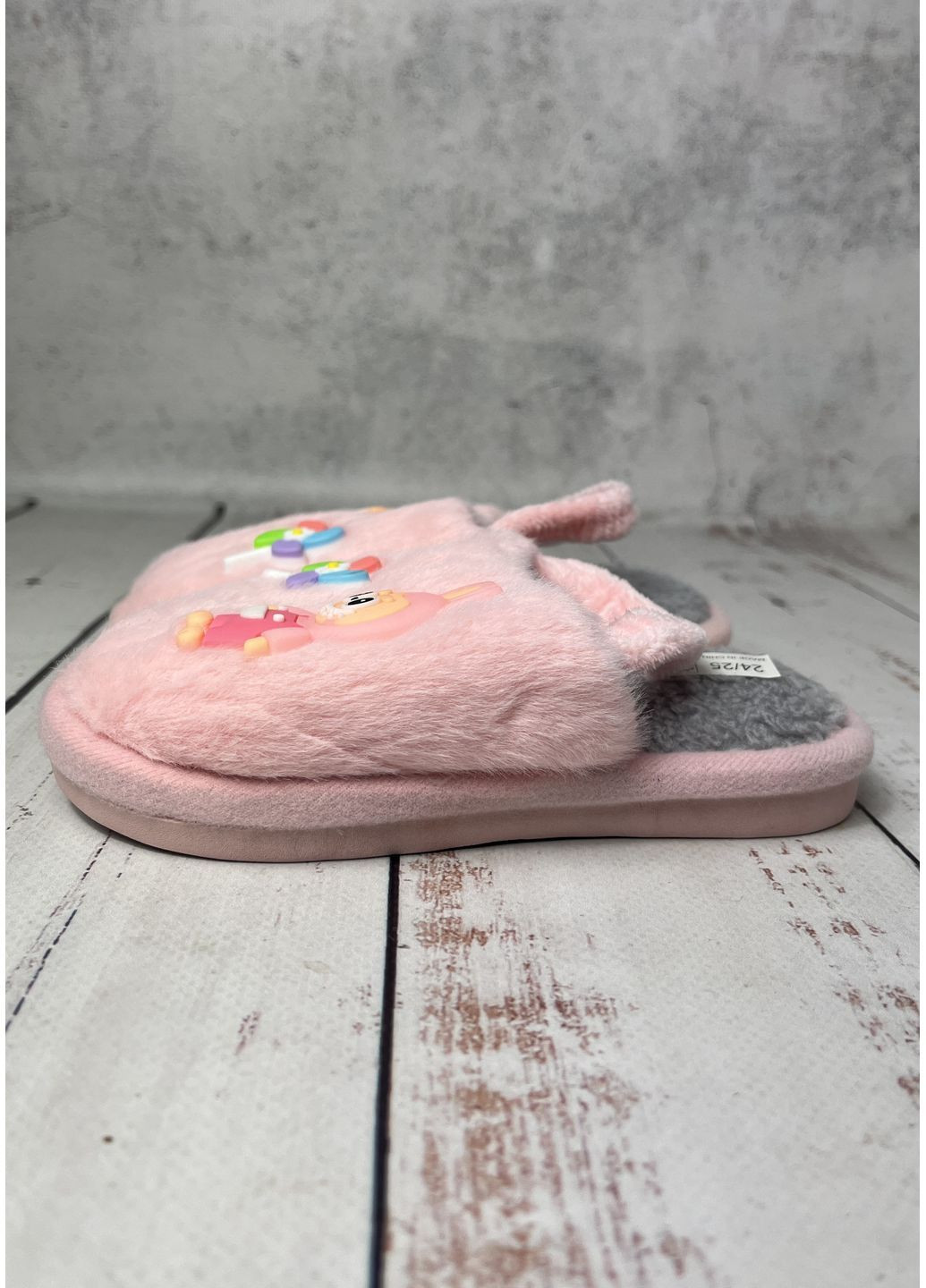 Капці домашні дитячі з гумкою для дівчинки Рожевий (1214) Alex (367726337)
