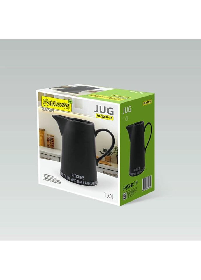 Глечик MR-20029-55 1 л чорний Maestro (335584118)