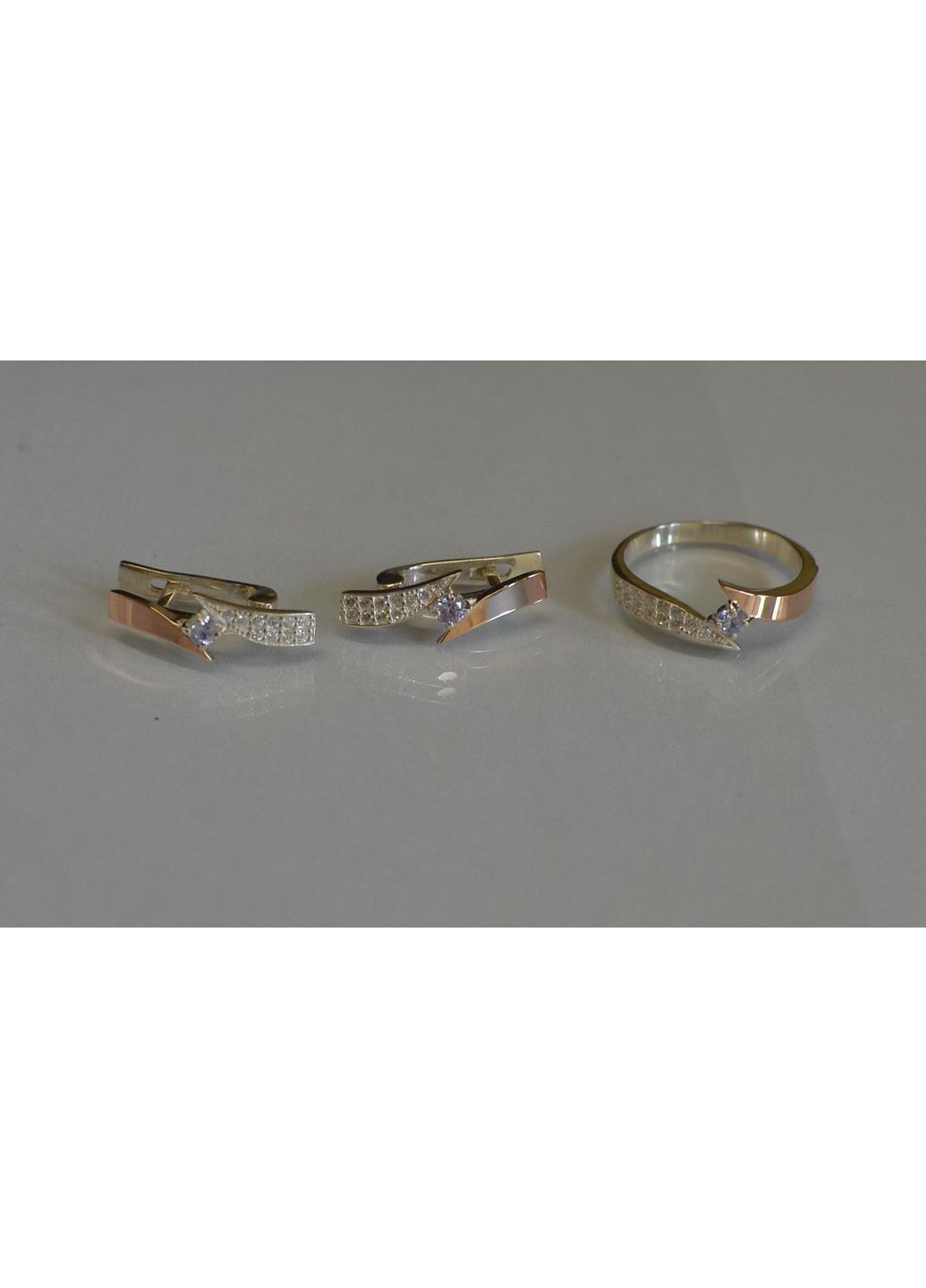 Серебряный набор с накладками золота Silver Style (367268263)