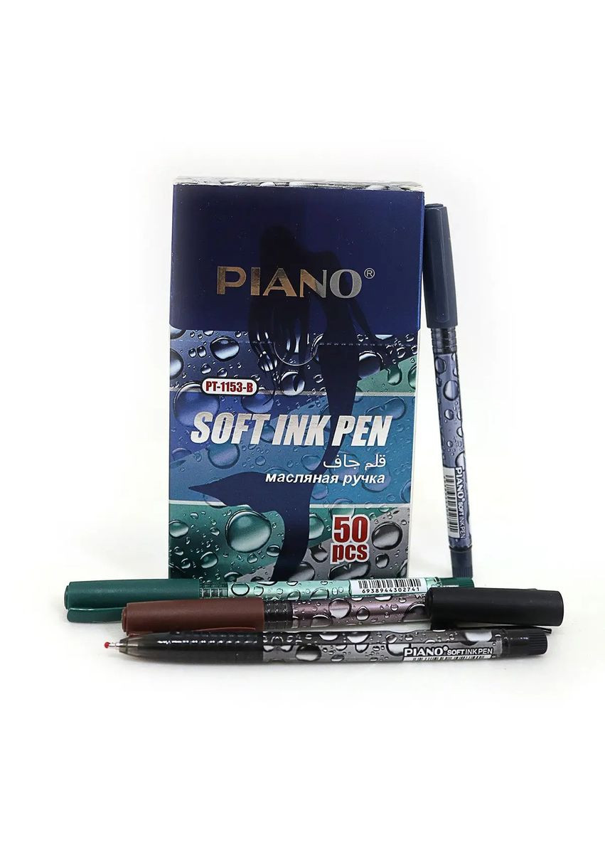 Ручка масляная " "/РТ-1153B/ "Пузырьки" синяя, mix (50/2000) Piano (367754608)