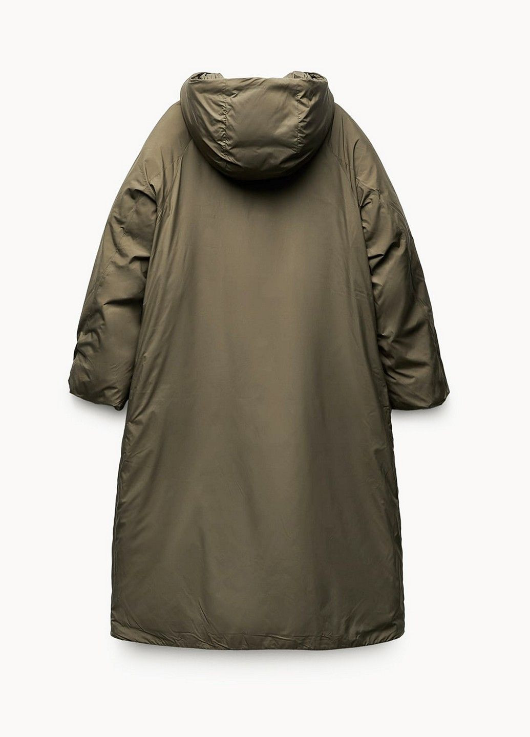 Оливковая (хаки) зимняя куртка Zara