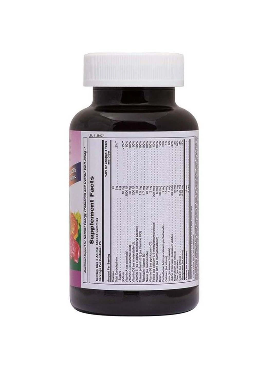 Вітамінно-мінеральний комплекс Animal Parade Gummies 50 Animal Shaped Gummies Cherry Orange Grape flavors Nature's Plus (301861794)