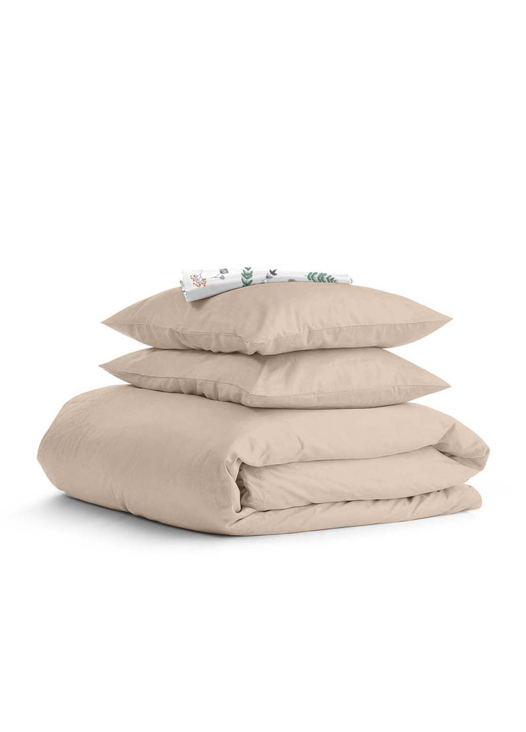 Двоспальна постіль з простирадлом на гумці Magnolia CS11 180х220 см Cosas (307474741)