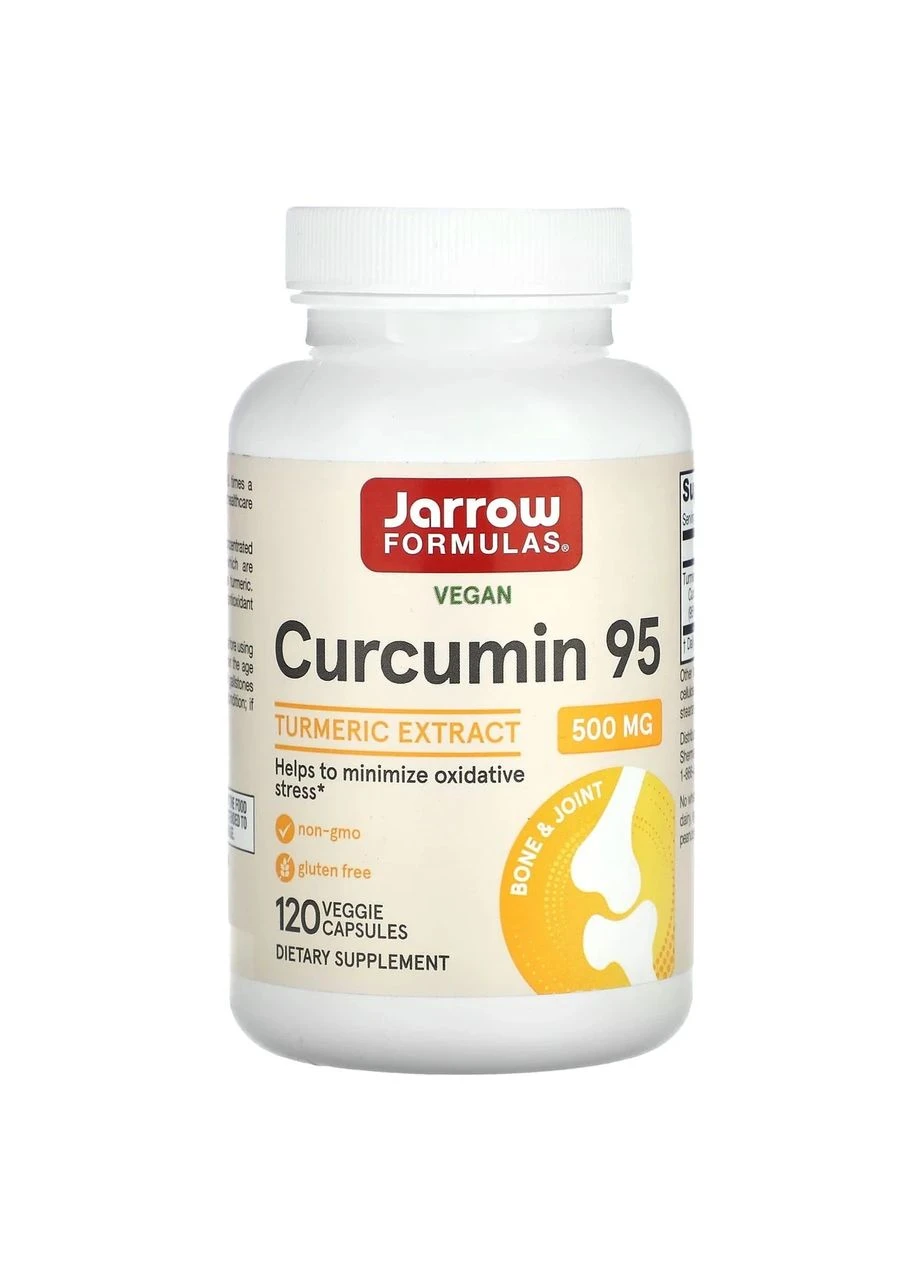 Куркумін Curcumin 95 500 мг, 120 капсул Jarrow Formulas (361118853)
