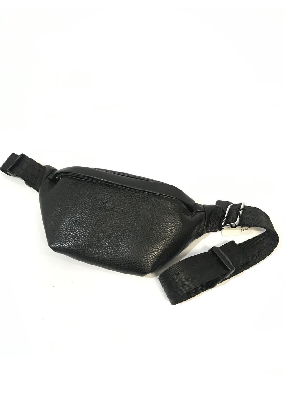 Чоловіча поясна сумка з натуральної шкіри Darvoz 8110-1 чорна 30 х 14 х 5 No Brand (371682132)