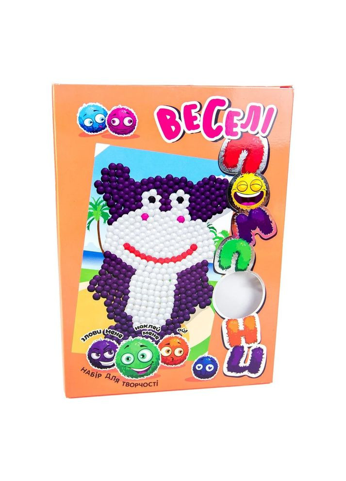 Набір для творчості Веселі помпони - бегемот (укр.) (30993) Стратег (365543643)