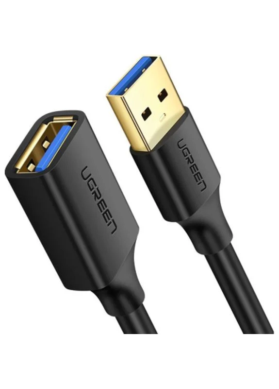 Дата кабель USB 3.0 AM/AF 0.5m US129 black (30125) Ugreen (399129289)