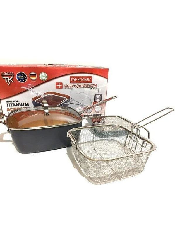 Сковорода-фритюрниця Gotham Steel UN-5251-24cm (1756374666) No Brand (331605184)