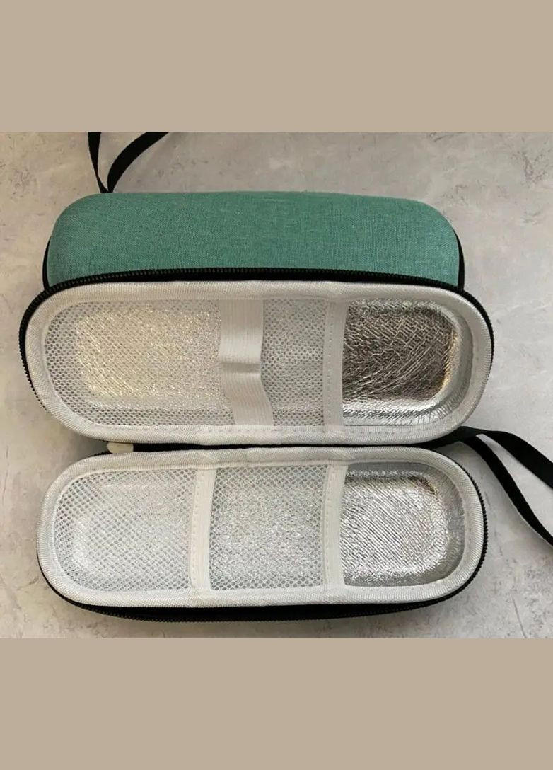 Термопинал, термочехол для инсулина, зеленого цвета + 2 хладагена влажно воздухонепроницаемый Оксфорд Oxford (297439998)