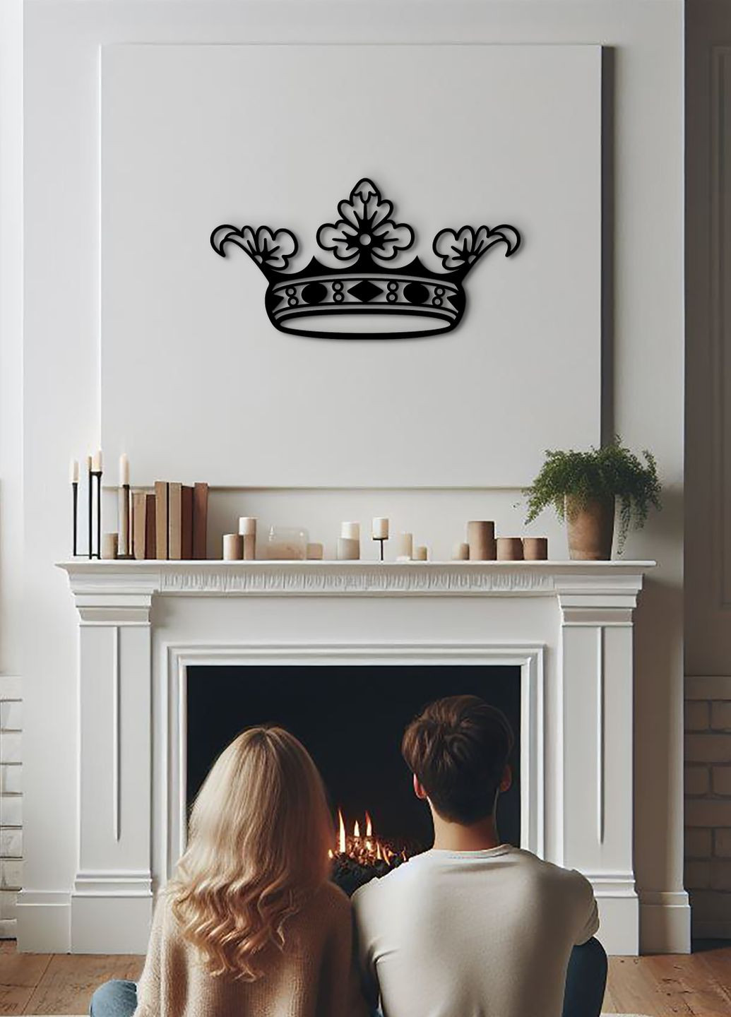 Деревянный декор стен, современные картины для интерьера "Корона королевы", оригинальный подарок 35х18 см Woodyard (292111929)