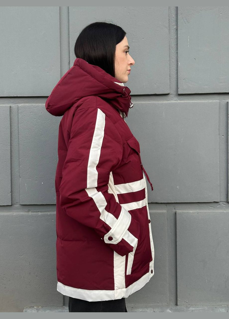 Бордова зимня куртка жіноча 7 DEGREES Ріст 164см,обєм грудей 89,талія 74,бедра 95