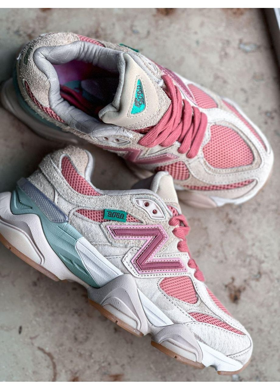 КРОСІВКИ ЖІНОЧІ NEW BALANCE 9060 JOE FRESHGOODS INSIDE VOICES PENNY COOKIE PINK НЬЮ БЕЛАНС 9060 No Brand рожеві демісезони (368870060)