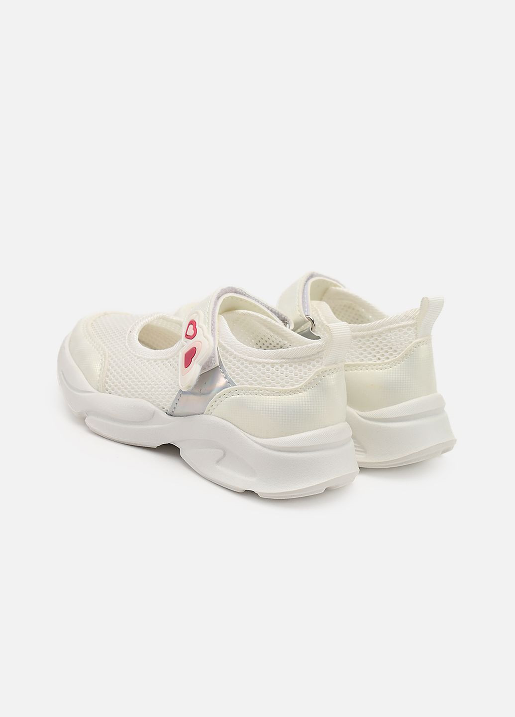 Сліпони на пласкій підошві для дівчинки колір білий CB-00273772 Kimboo (325813922)