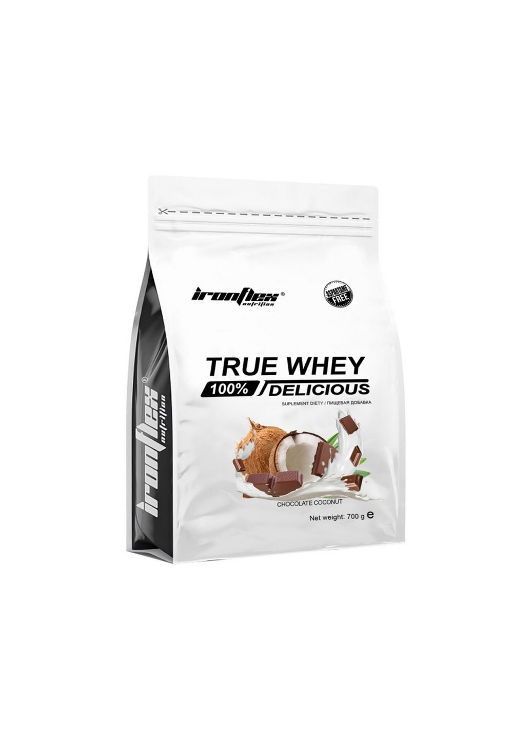 Протеин True Whey, 700 грамм Шоколад-кокос Ironflex (293482643)