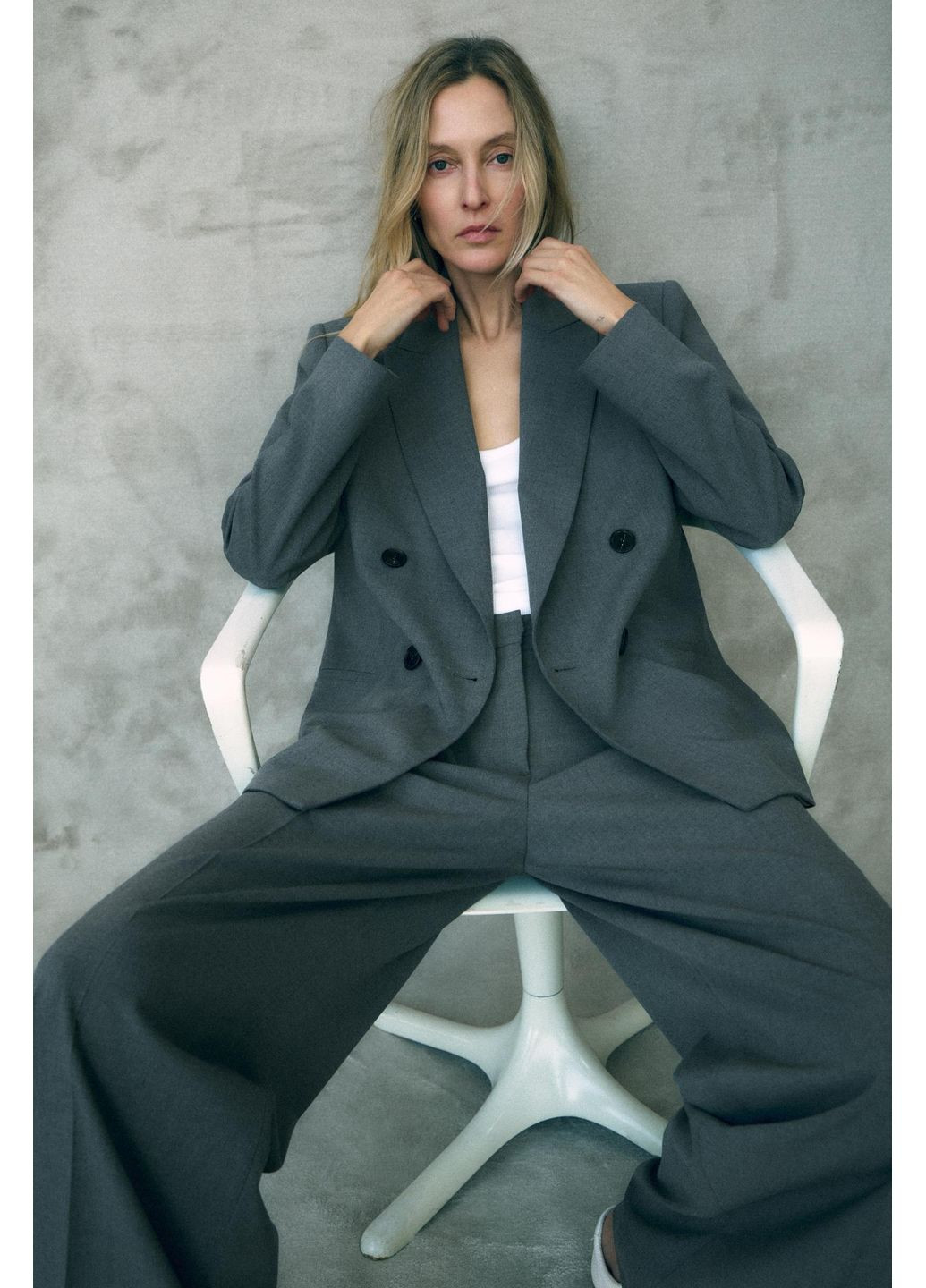 Широкі штани із защипами Zara (352260478)