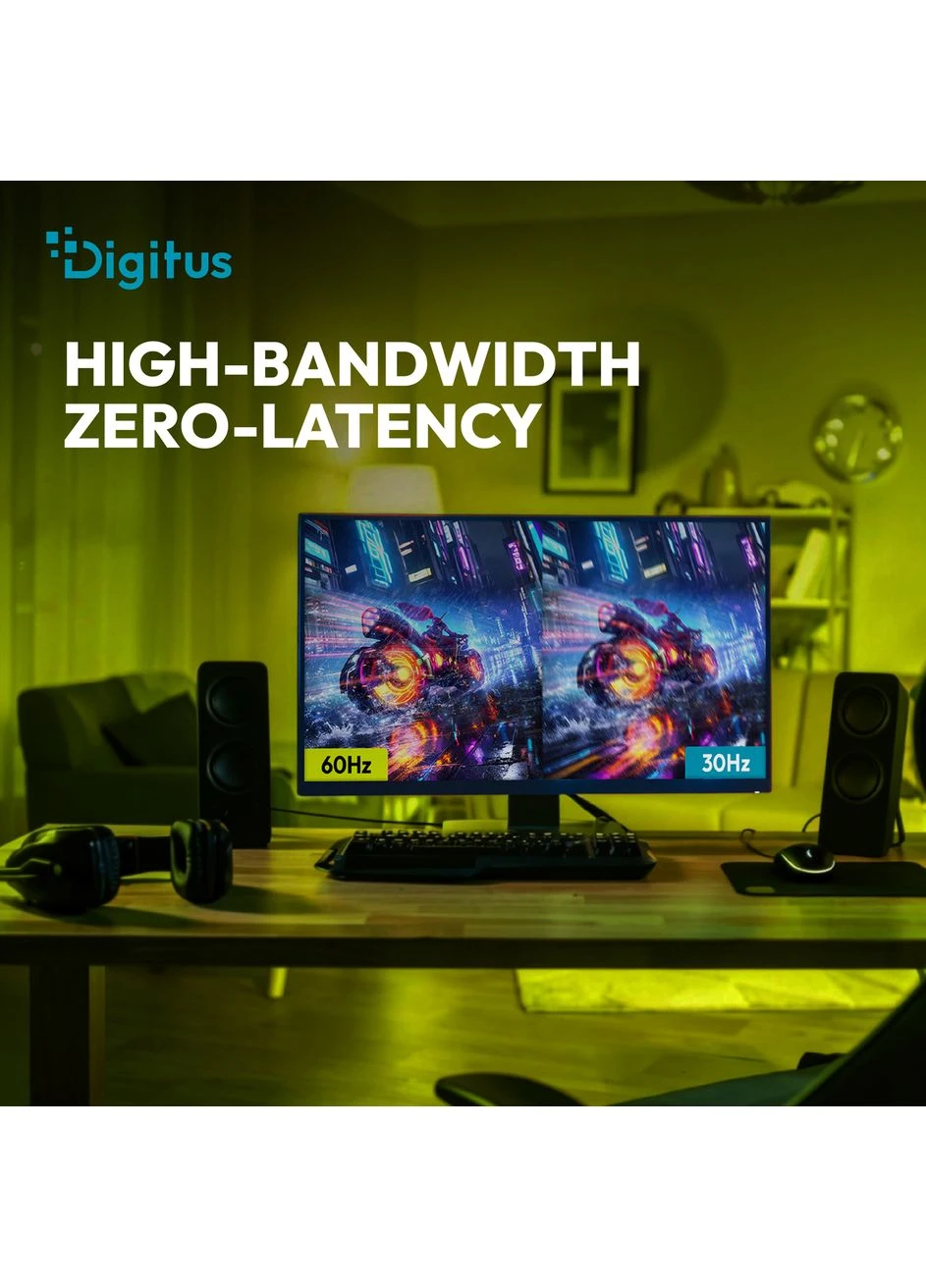 Кабель HDMI UHD 8K, AOC hybrid-fiber, AM/M, 40м, черный Digitus (398205070)