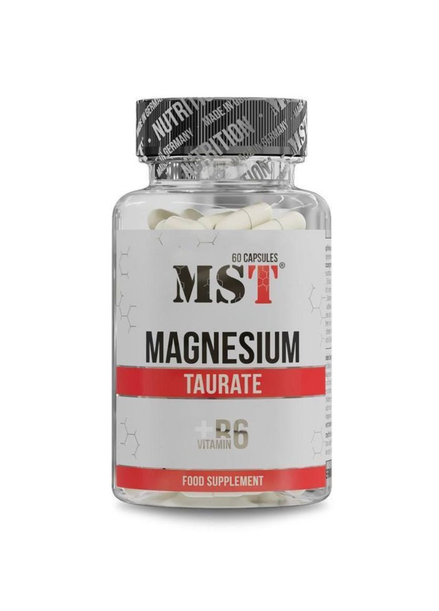 Магній Таурат + B6, Magnesium Taurate,, 60 капсул MST (329199290)