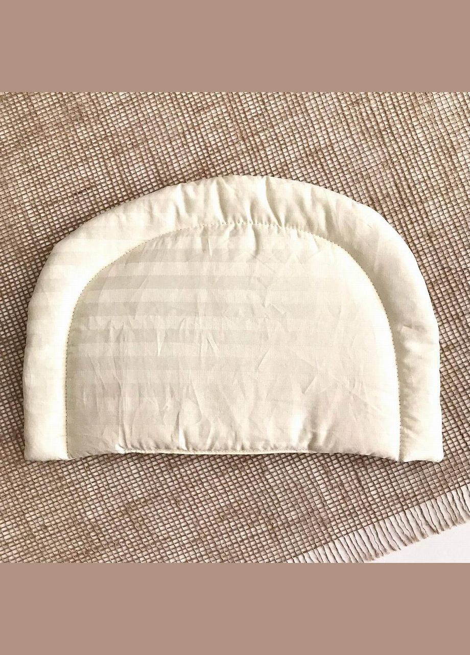 Подушка дитяча із заокругленими кутами Жовта полоска бязь 35x22 см Penetka (323210872)